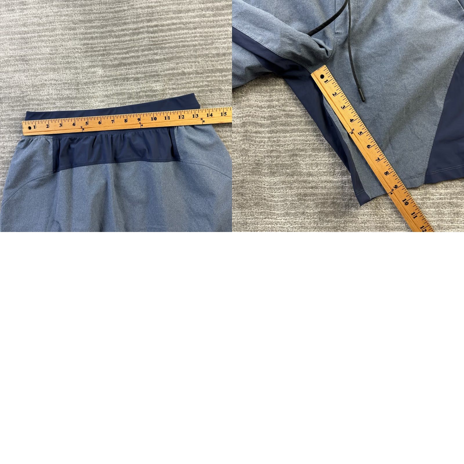 Lululemon Lululemon Shorts Mens S Blue Namaste At The Beach 9" Lined Drawstring Pockets 9" Inseam Athletic Activewear Size US 29 - 8 Thumbnail