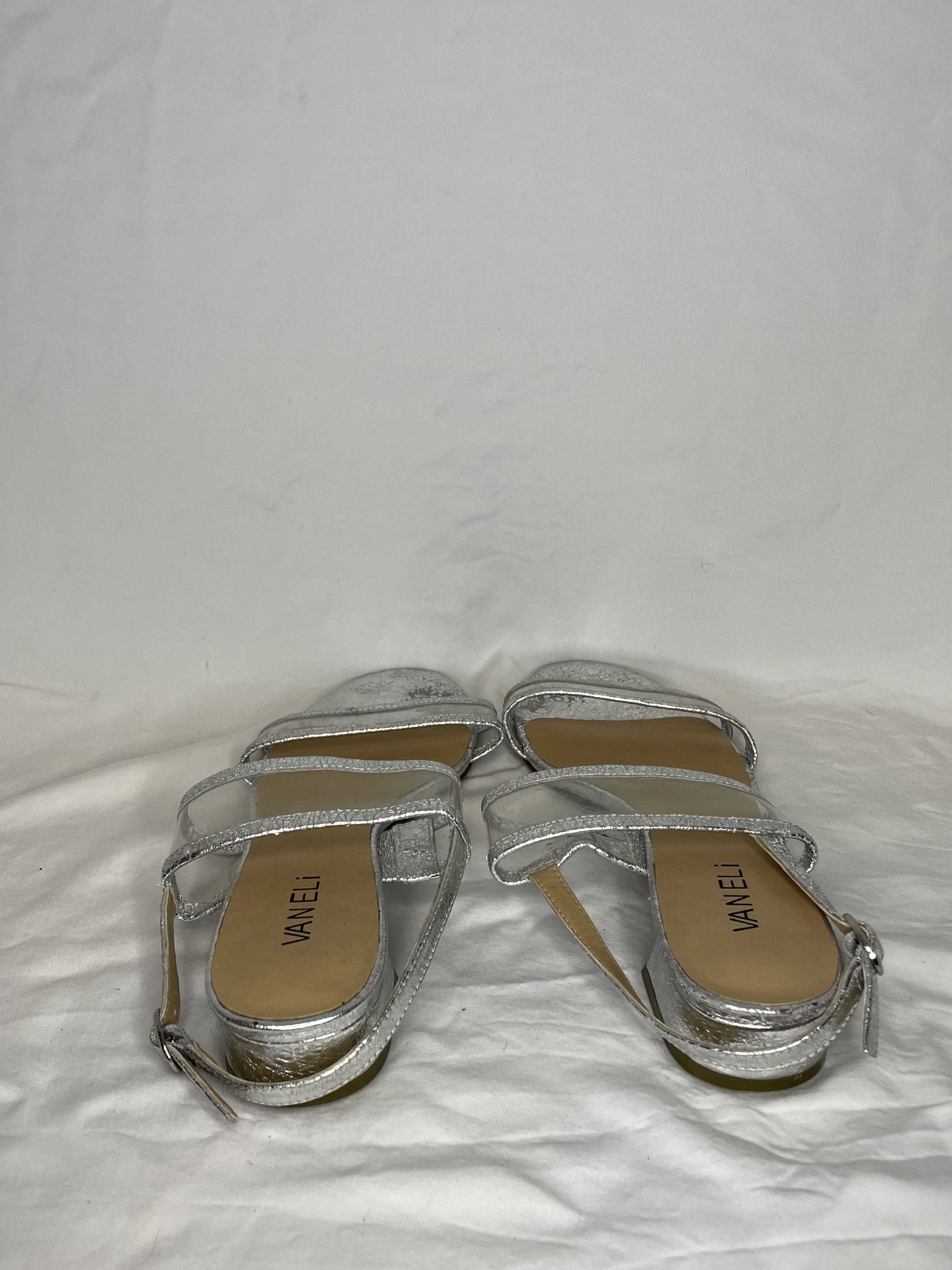 VANELI Vaneli Women's Metallic Silver Leather Size US 8 / IT 38 - 3 Thumbnail