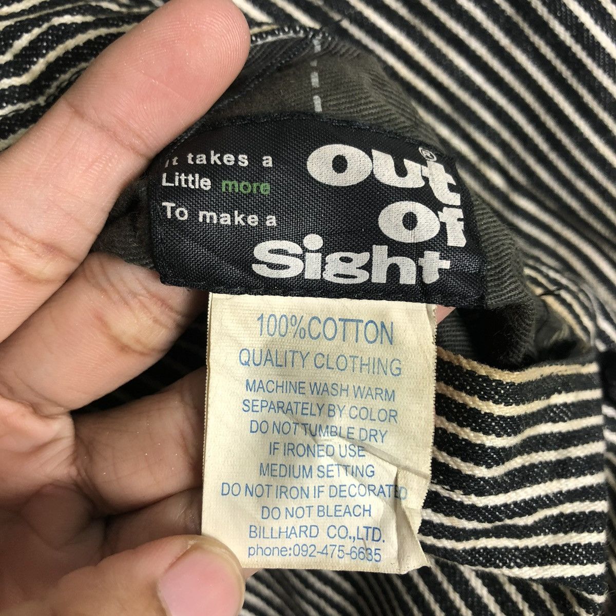 Japanese Brand × Vintage 📌VINTAGE BOMBER JACKET HICKORY OUT OF SIGHT ISSEY MIYAKE Size US M / EU 48-50 / 2 - 20 Thumbnail