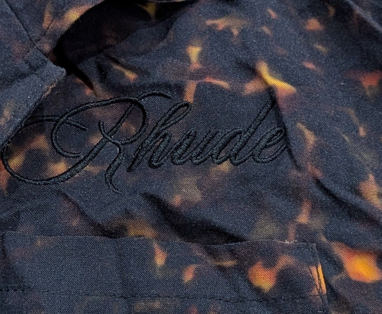 Rhude Rhude Tortoise Button Up Camp Shirt Black Medium Size US M / EU 48-50 / 2 - 2 Thumbnail