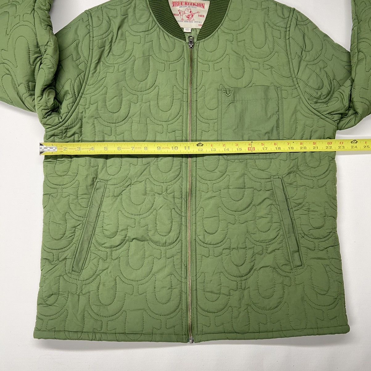 True Religion True Religion Jacket Green Light Bomber Stitch Repeat Logo Size US L / EU 52-54 / 3 - 12 Thumbnail