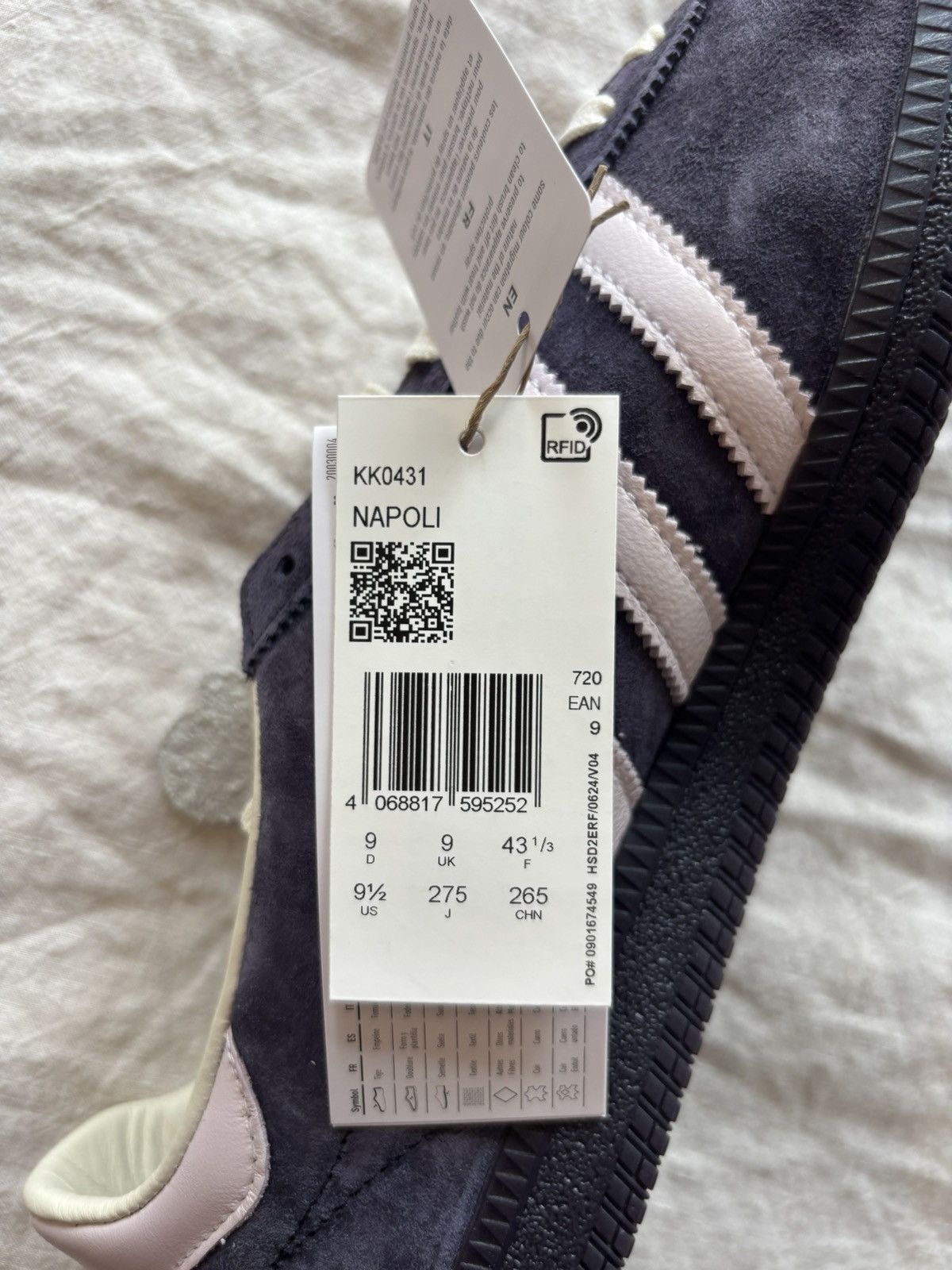 Adidas Adidas Napoli “Shadow Violet” Size US 9.5 / EU 42-43 - 4 Thumbnail