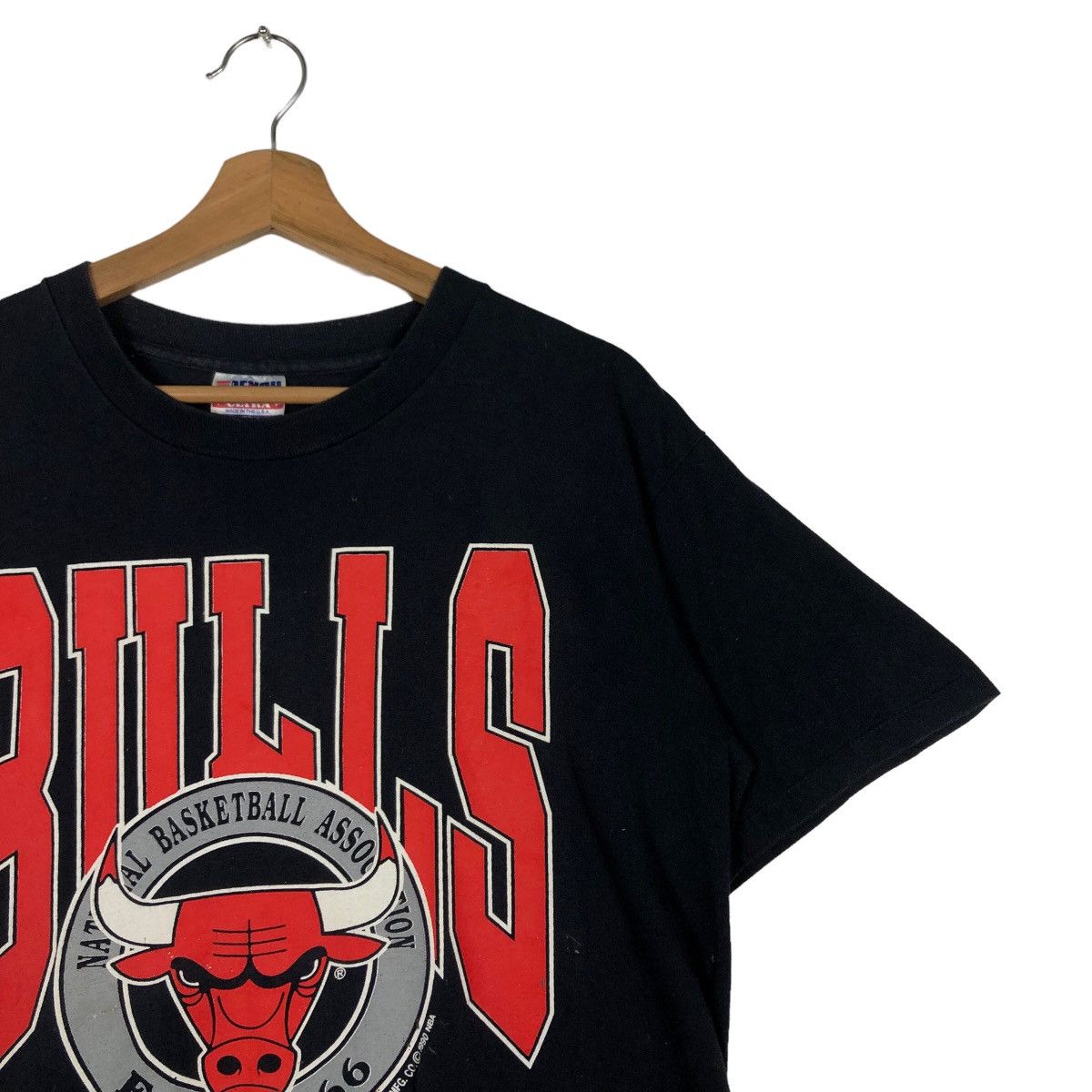 NBA 🔥1990 Chicago Bulls NBA T-Shirt Short Sleeve Big Logo Size US M / EU 48-50 / 2 - 5 Thumbnail