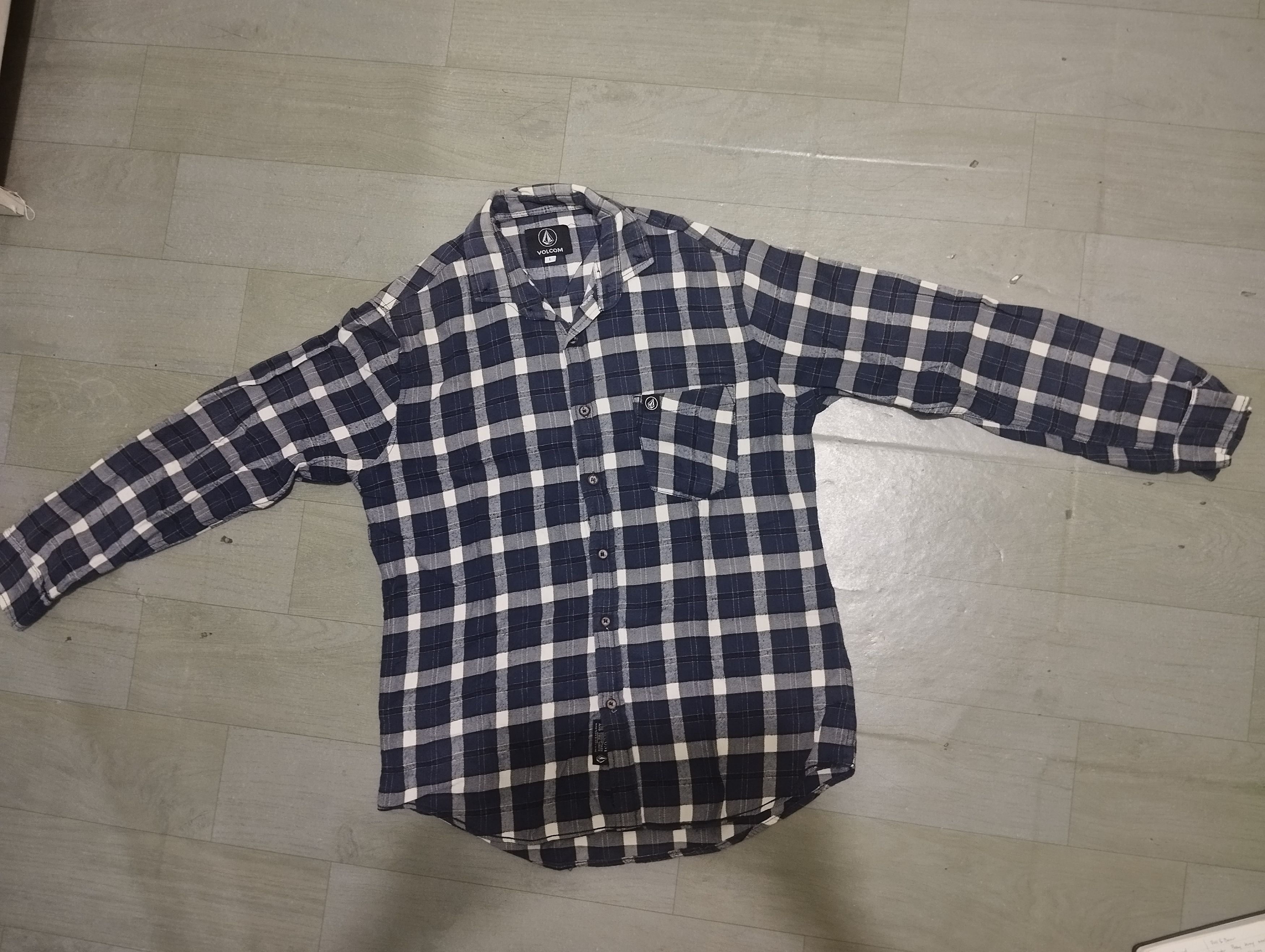 Volcom FLANNEL SHIRT VOLCOM BLUE Size US L / EU 52-54 / 3 - 1 Thumbnail