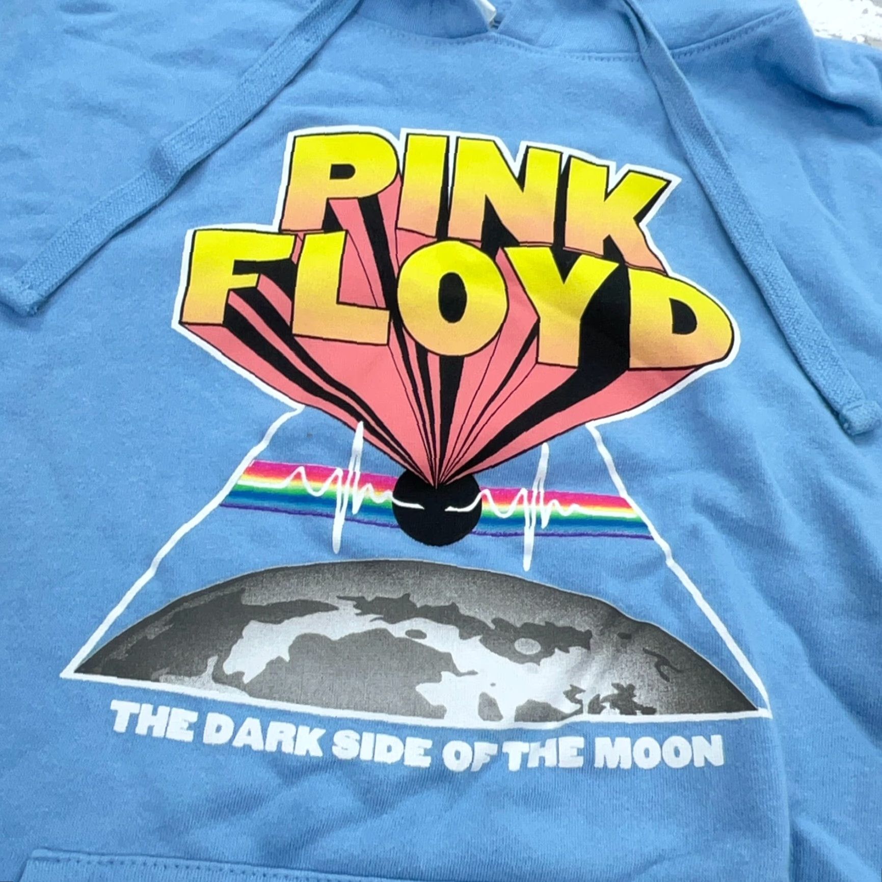 Vintage VINTAGE Pink Floyd Hoodie Women Large Blue Sweatshirt Rock Band Concert Tour Retro Tee Size L / US 10 / IT 46 - 3 Thumbnail