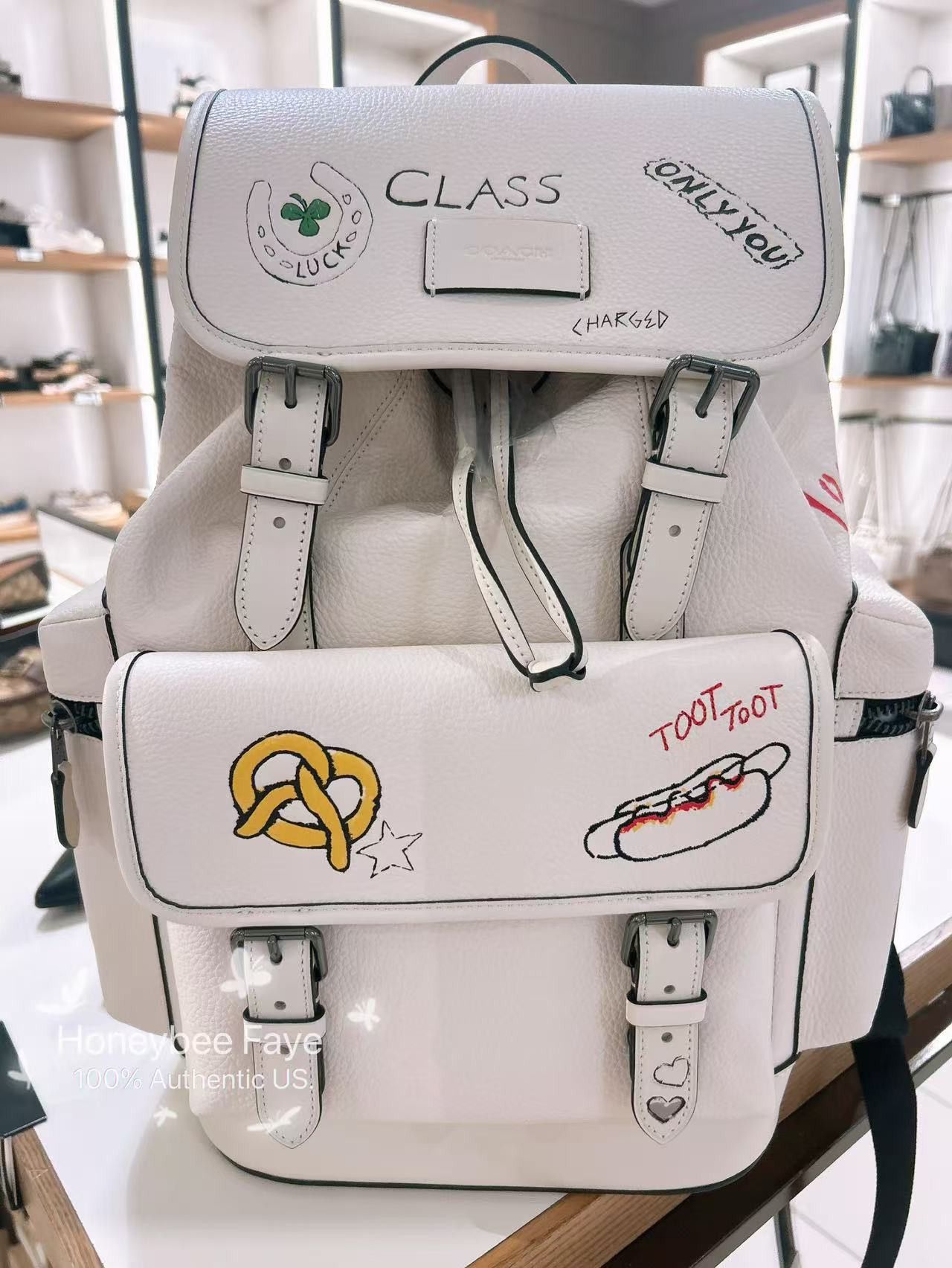 新作スケッチ COACH◆スプリント バックパック CAJ65 新作スケッチ COACH◇スプリント バックパック CAJ65 (Coach