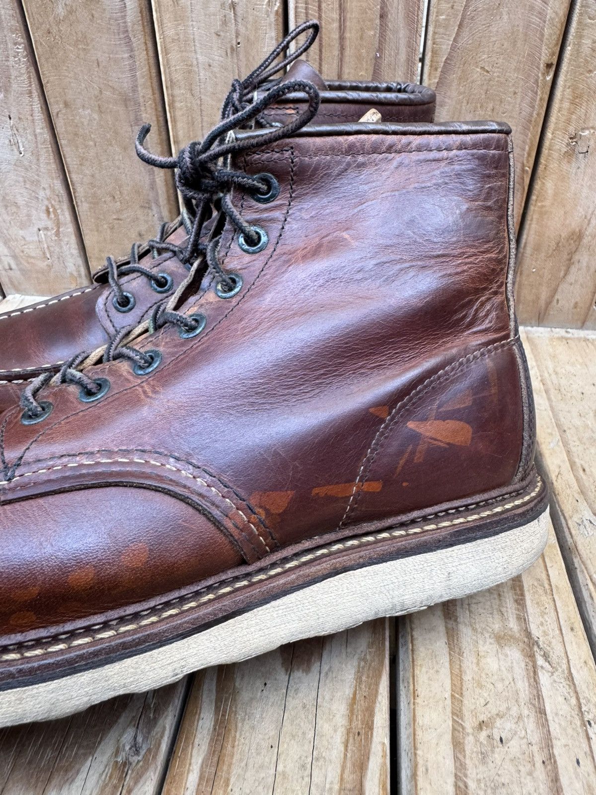 Red Wing Red Wing 1907 Copper Rough Brown Boots UK 7.5 D | EUR 41.5 Size US 8.5 / EU 41-42 - 5 Thumbnail