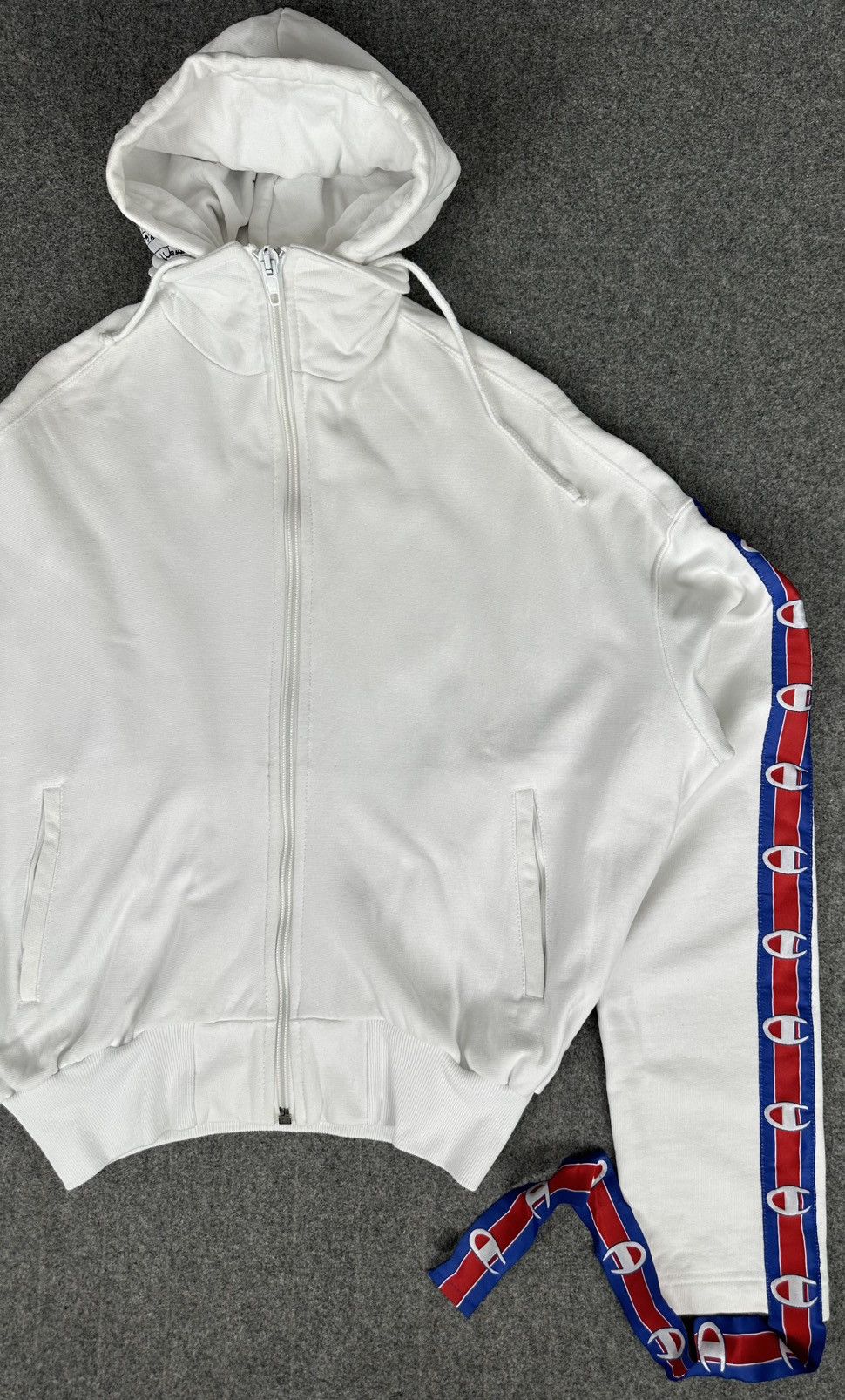 Champion × Vetements Vetements - Champion Demna SS17 Rework Zip Hoodie Side Tape Size US M / EU 48-50 / 2 - 4 Thumbnail