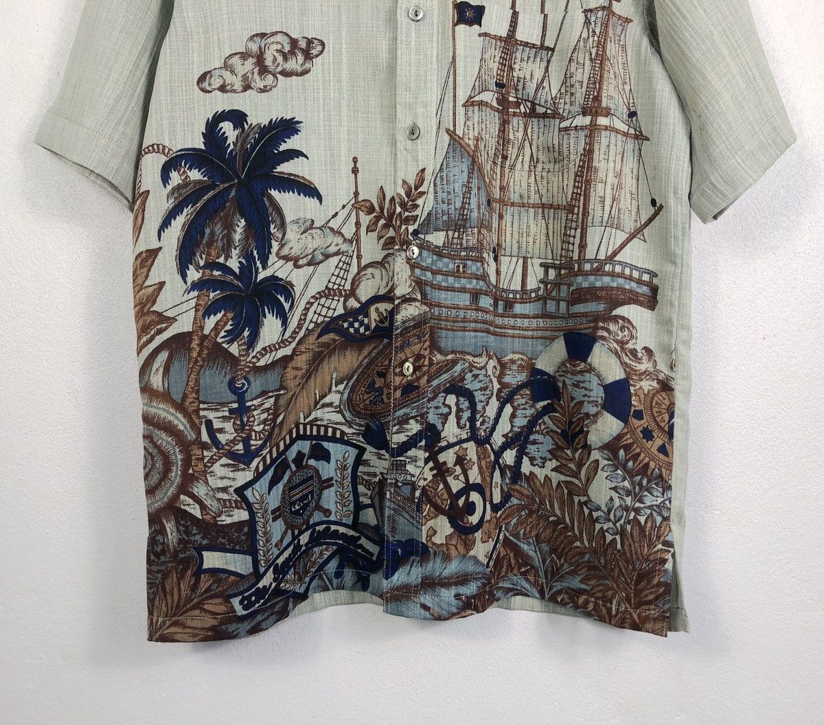 Japanese Brand × Vintage Rare Vintage Art Ship Button Ups Shirt Size US M / EU 48-50 / 2 - 4 Thumbnail