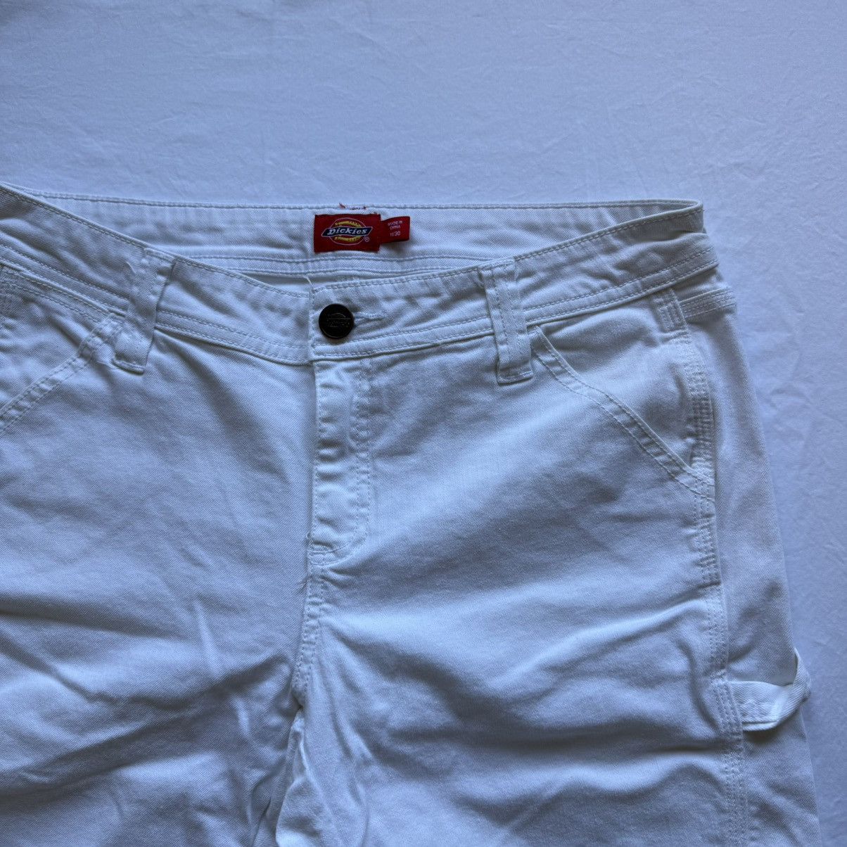 Dickies Dickies Women’s Carpenter Shorts 11/30 White Cuffed Size 34" / US 12 / IT 48 - 2 Thumbnail