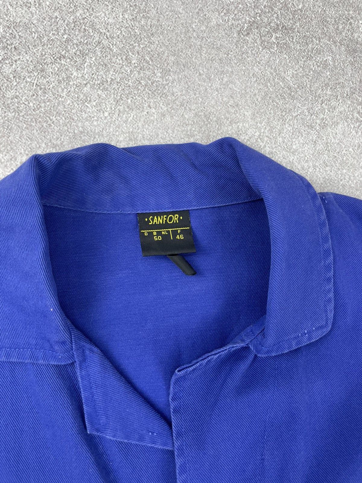 Le Laboureur × Le Mont Saint Michel × Vintage Vintage French Sanfor Workwear Faded Jacket Size US M / EU 48-50 / 2 - 5 Thumbnail