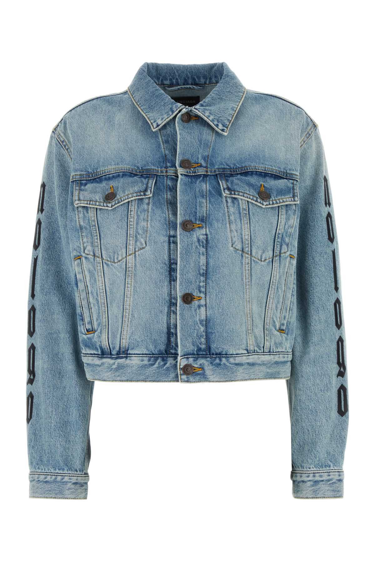 Balenciaga Denim Jacket Size S / US 4 / IT 40 - 1 Thumbnail