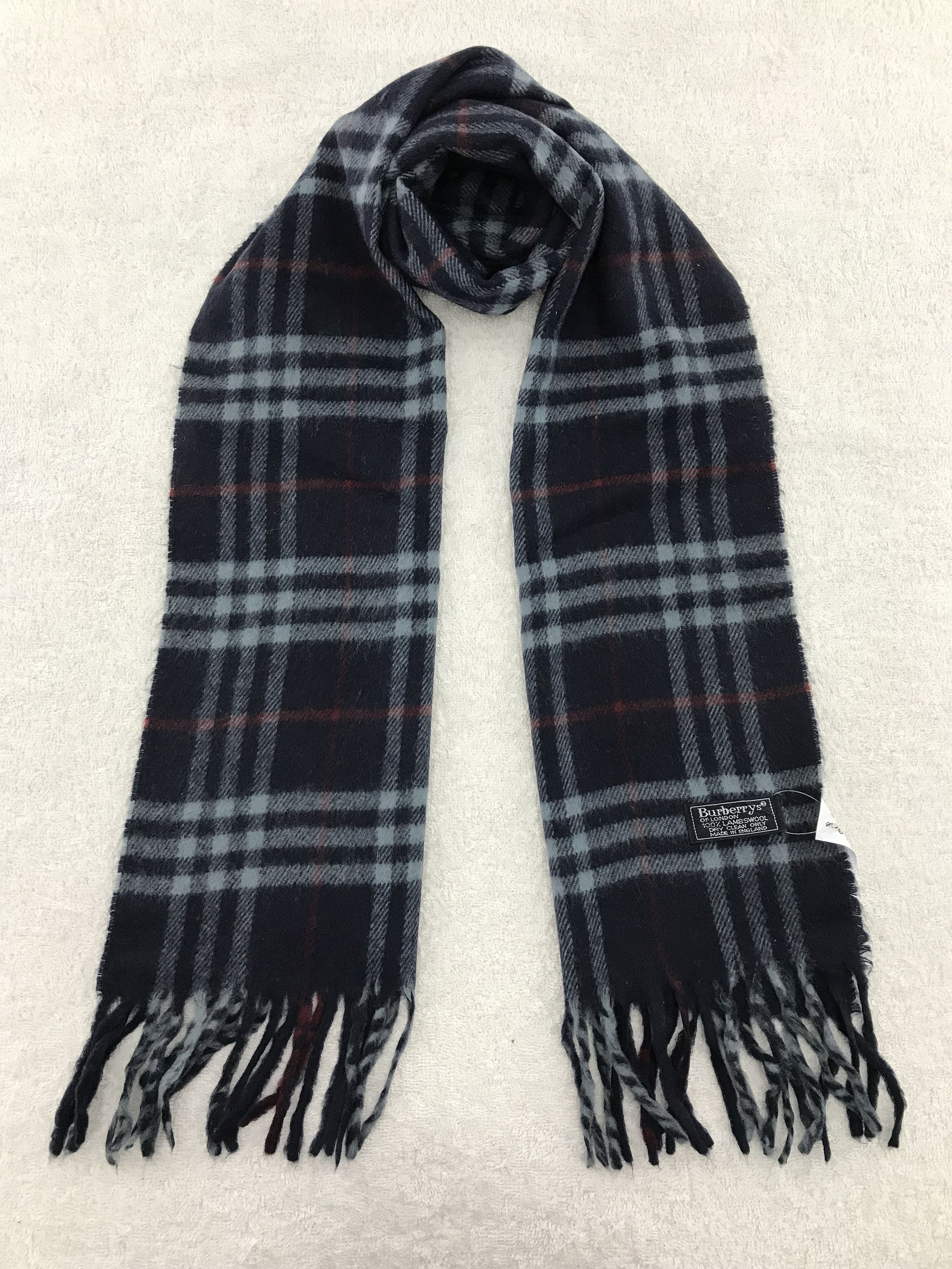 Burberry × Vintage Burberry Scarf / Muffler / Neckwear - WW225 Size ONE SIZE - 1 Thumbnail