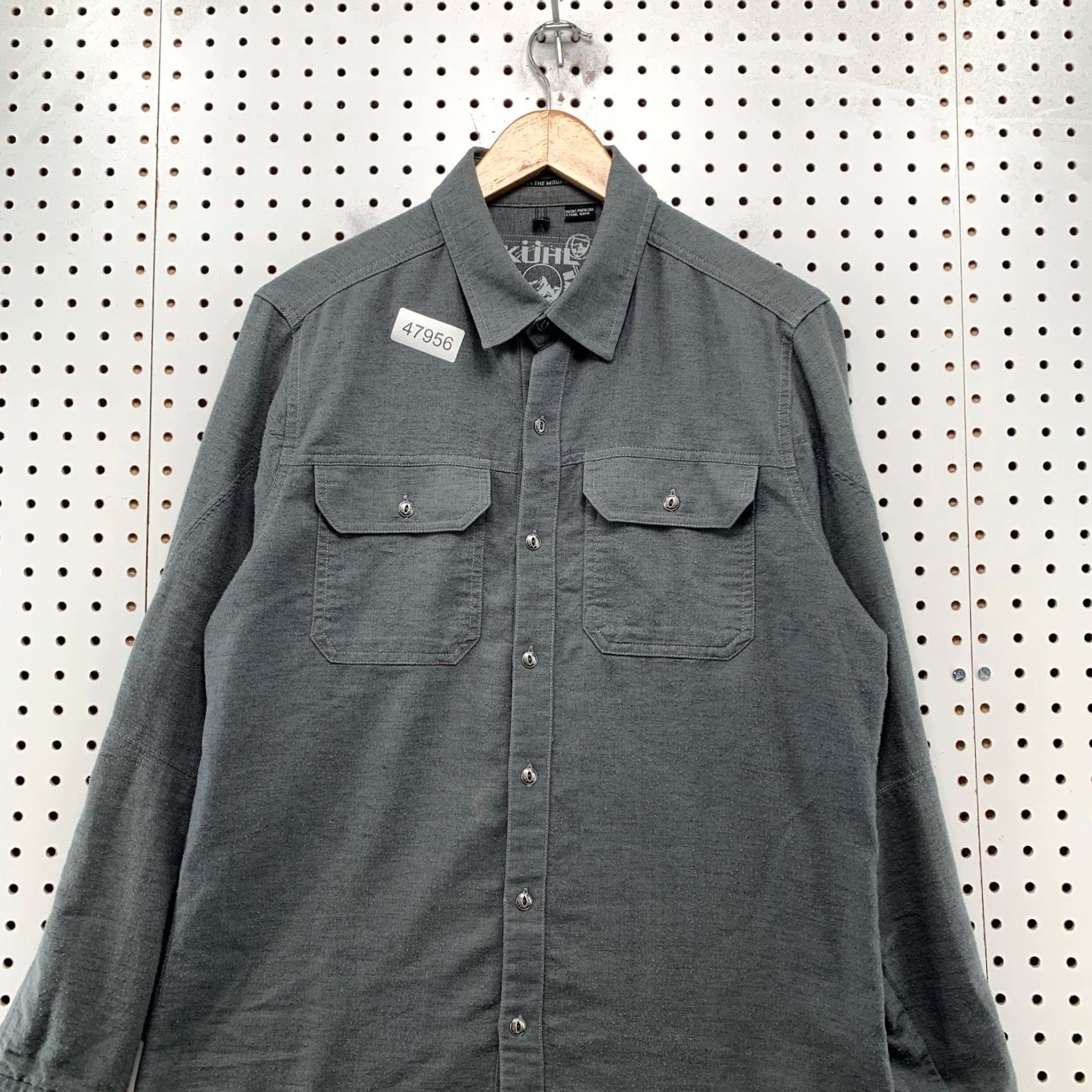 Vintage Kuhl Flannel Button Shirt Mens Small Gray Descendr Long Sleeve Lightweight Hike Size US S / EU 44-46 / 1 - 4 Thumbnail