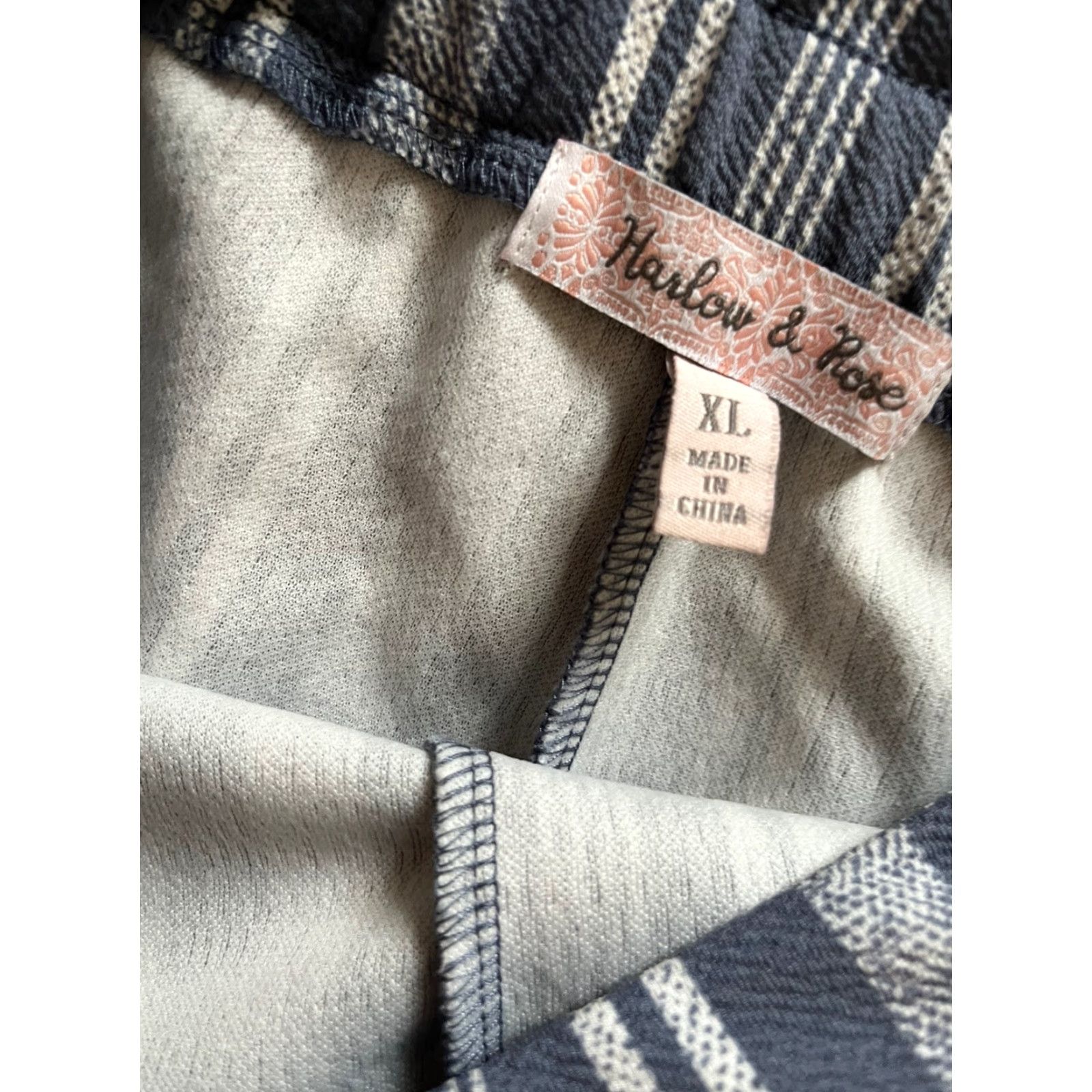 Vintage Harlow & Rose Stripe Shorts Elastic Waist Size XL Size 40" / US 18 - 3 Thumbnail