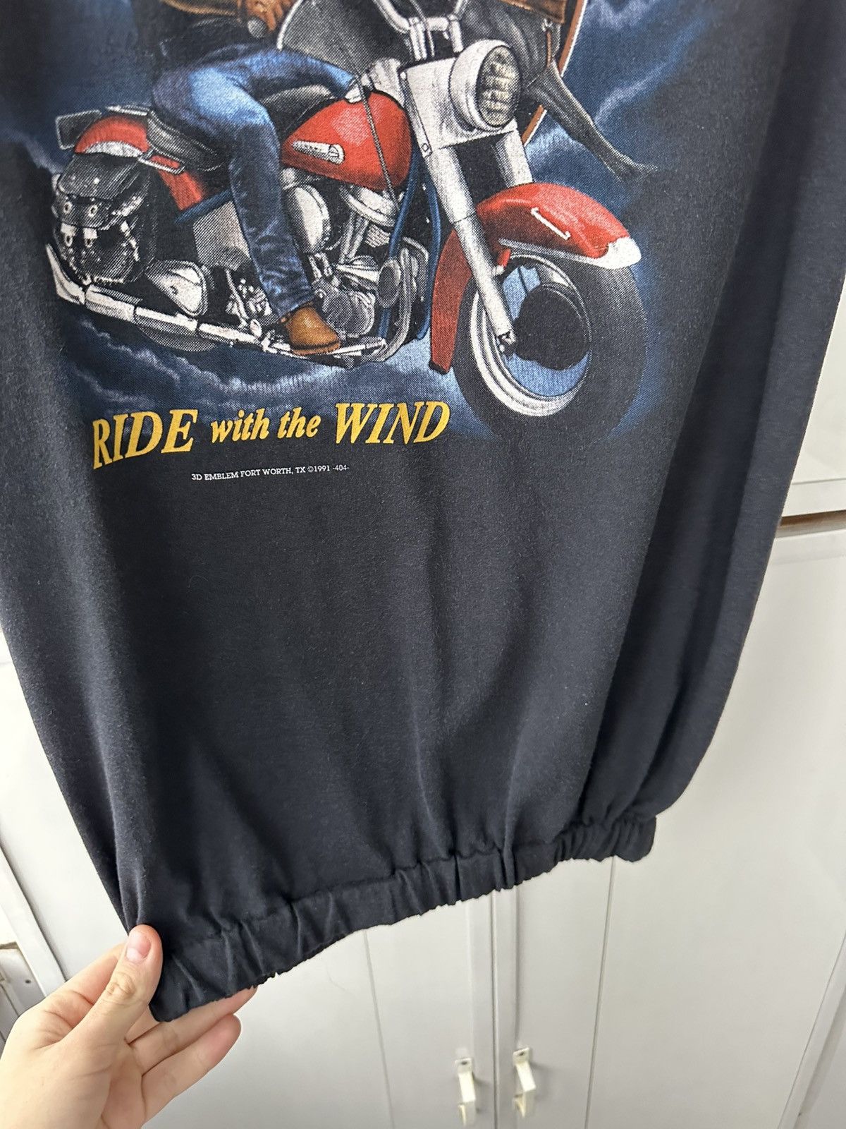 Harley Davidson 3D Emblem 1991 Vintage Harley Davidson T-shirt Size US L / EU 52-54 / 3 - 10 Thumbnail