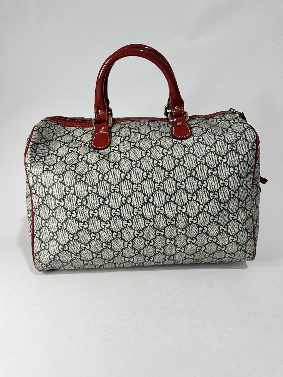 Gucci GUCCI Blue/Red GG Canvas Tattoo Heart Joy Boston Bag Size ONE SIZE - 4 Thumbnail