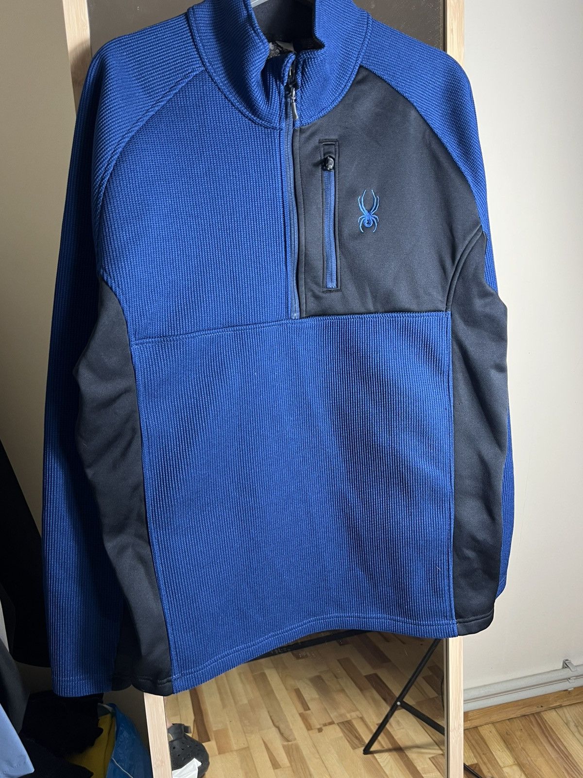 Spyder Spyder Vintage Fleece Pullover BlueBlack Half-Zip XL-Xxl Y2K Size US XL / EU 56 / 4 - 3 Thumbnail