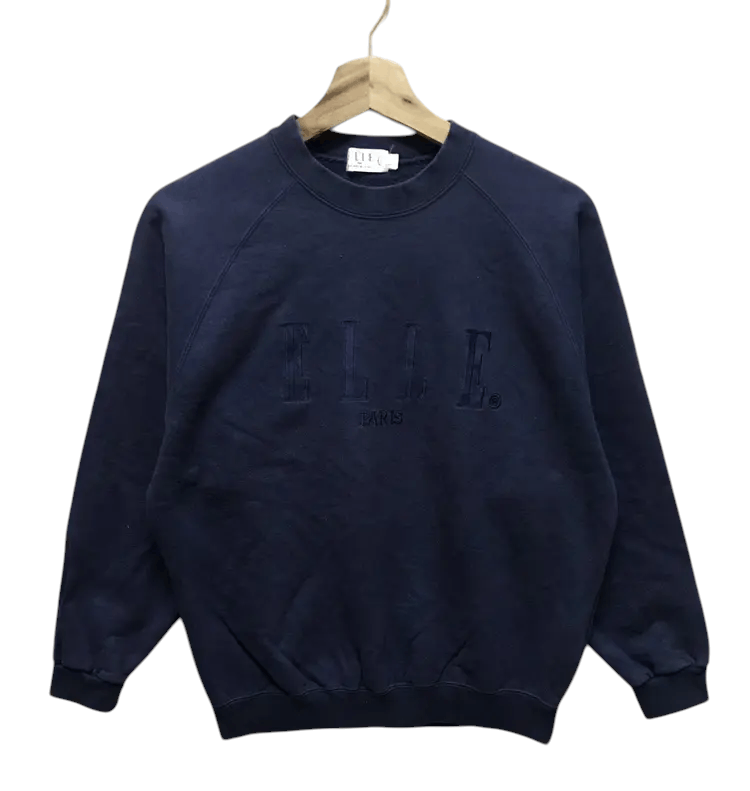 Vintage Vintage Elle Paris Sweatshirts Size XS / US 0-2 / IT 36-38 - 1 Thumbnail