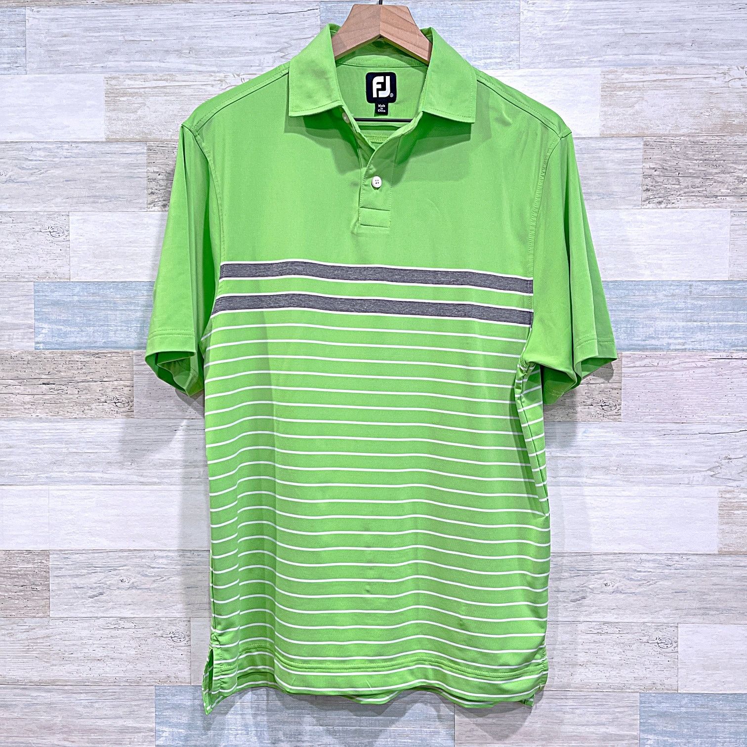 Footjoy Foot Joy Performance Tech Golf Polo Shirt Green Mens Small Size US S / EU 44-46 / 1 - 1 Thumbnail