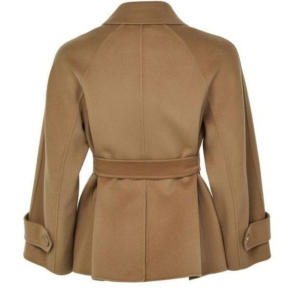 Max Mara MAX MARA Louis Short Belted Brown Wool Coat New & Authentic Size M / US 6-8 / IT 42-44 - 2 Thumbnail