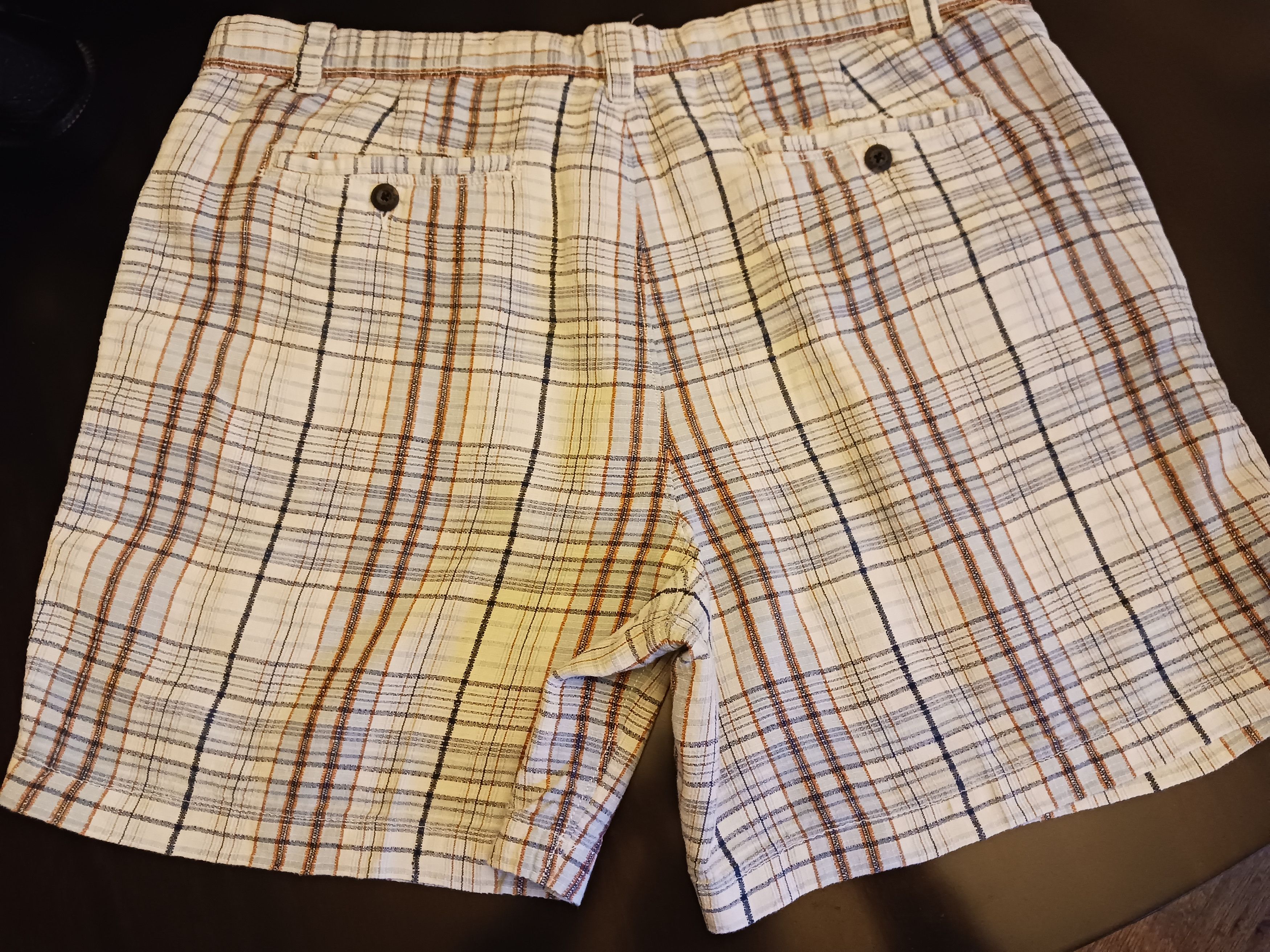 Tommy Bahama Silk/Linen Flat Front Plaid Shorts Size US 38 / EU 54 - 2 Thumbnail