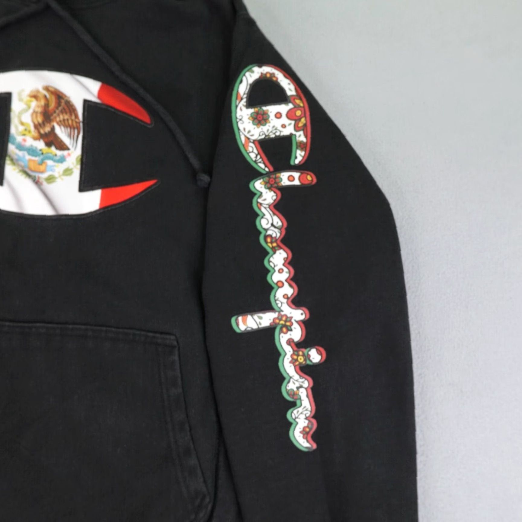 Champion Champion Reverse Weave Hoodie Mens Small Black Mexico Mexican Flag Weave Sweatshirt Zip? Size US S / EU 44-46 / 1 - 4 Thumbnail