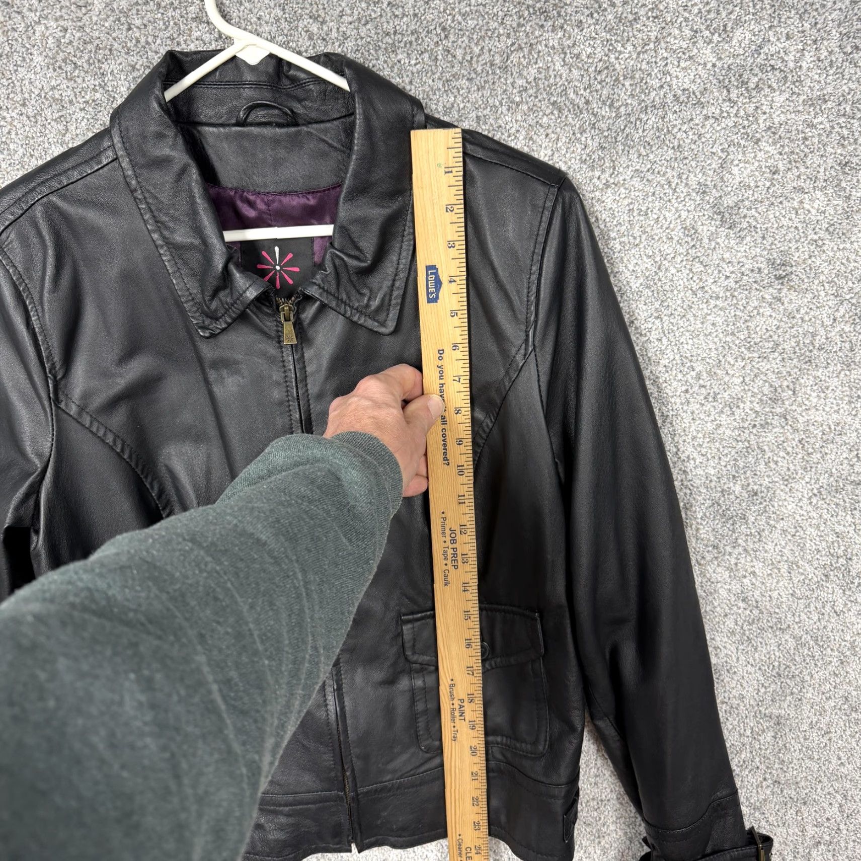 Vintage Isaac Mizrahi Live Leather Jacket Womens L Black Gothic Size L / US 10 / IT 46 - 2 Thumbnail