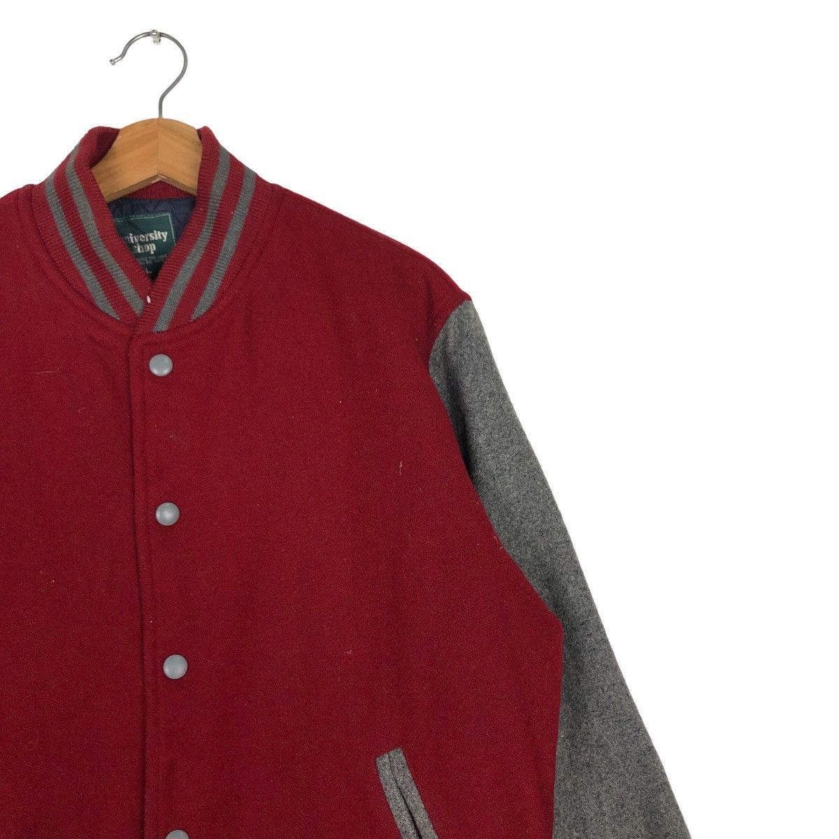 Japanese Brand 🔥Vtg Varsity Jacket Wool University Shop Issey Miyake Size US L / EU 52-54 / 3 - 6 Thumbnail