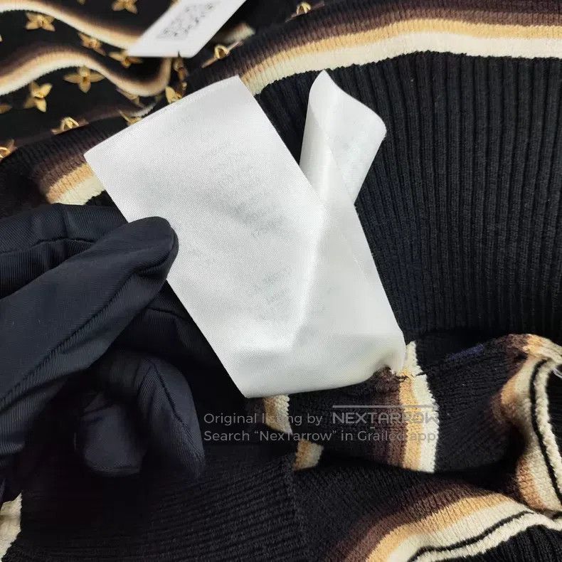 Louis Vuitton Louis Vuitton Striped cashmere sweater with presbyopic dec Size S / US 4 / IT 40 - 6 Thumbnail