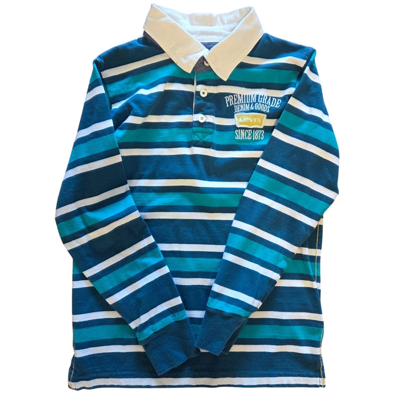 Levi's Vintage Levi's Blue Striped Long Sleeve Shirt - Boys - Small Size US XXS / EU 40 - 4 Thumbnail