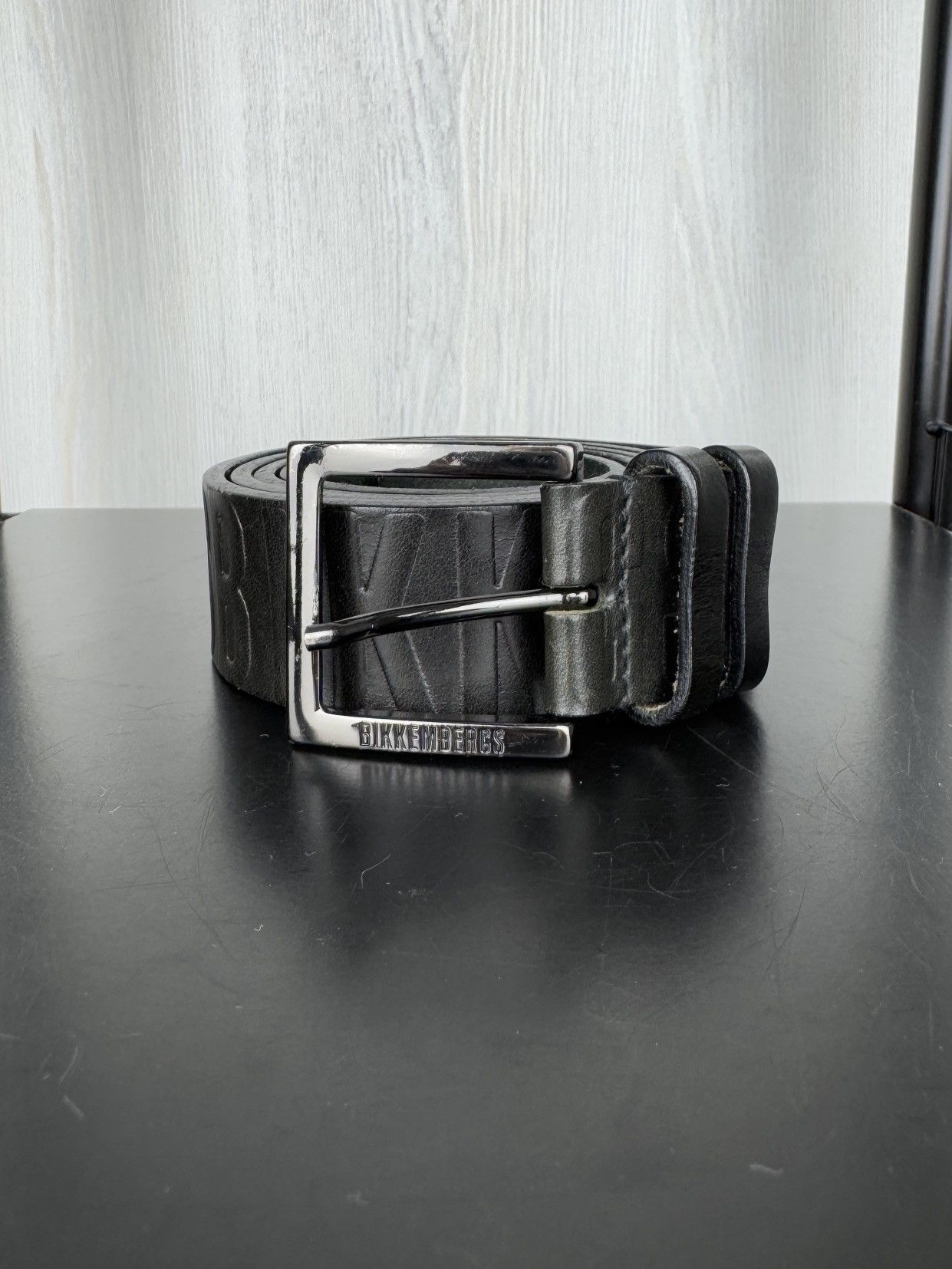 Dirk Bikkembergs Bikkembergs Dirk DB black monogram logo leather belt Size ONE SIZE - 3 Thumbnail