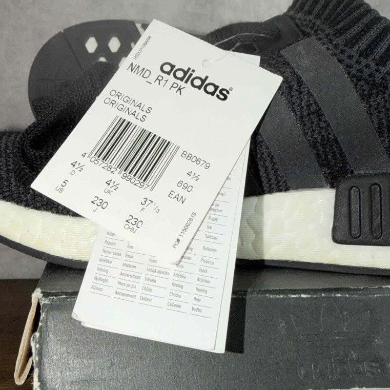 Adidas NEW Adidas NMD_R1 PK Winter Wool Core Black Size 5 6W BB0679 Size US 5 / EU 37 - 10 Thumbnail