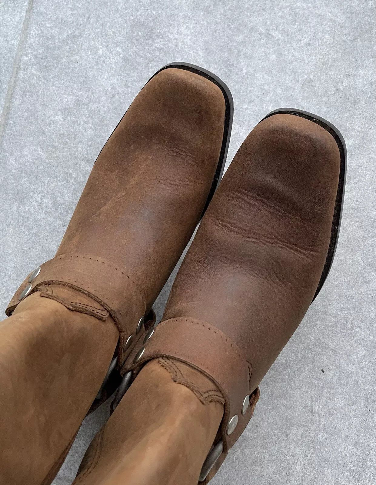 Vintage Bill Montana Womens Cowboy Western Boots Shoes Brown Learher Size US 6 / IT 36 - 4 Thumbnail