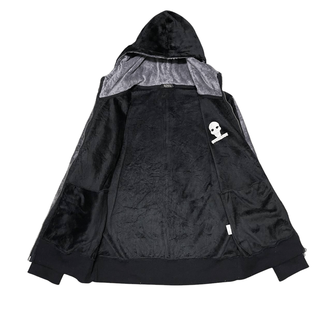 Von Dutch Vintage Von Dutch Skulls Embroidered Zipper Hoodie Size US M / EU 48-50 / 2 - 6 Thumbnail