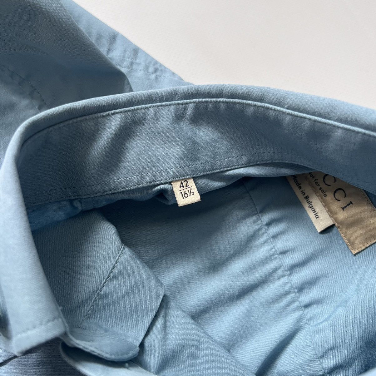 Gucci Gucci light blue classic shirt Size US L / EU 52-54 / 3 - 5 Thumbnail
