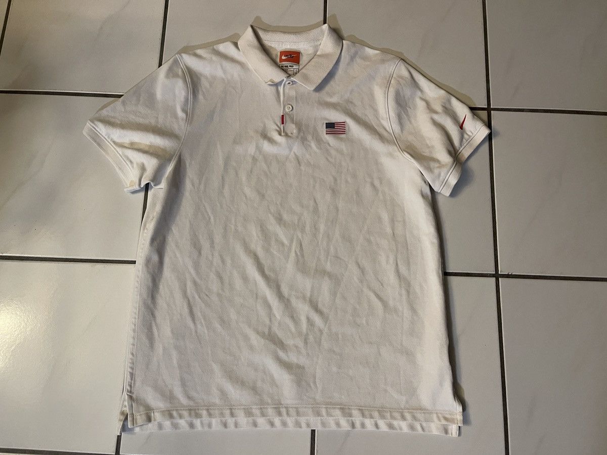 Nike Nike Team USA Olympic Dri-Fit White Polo Mens Large Size US L / EU 52-54 / 3 - 1 Thumbnail