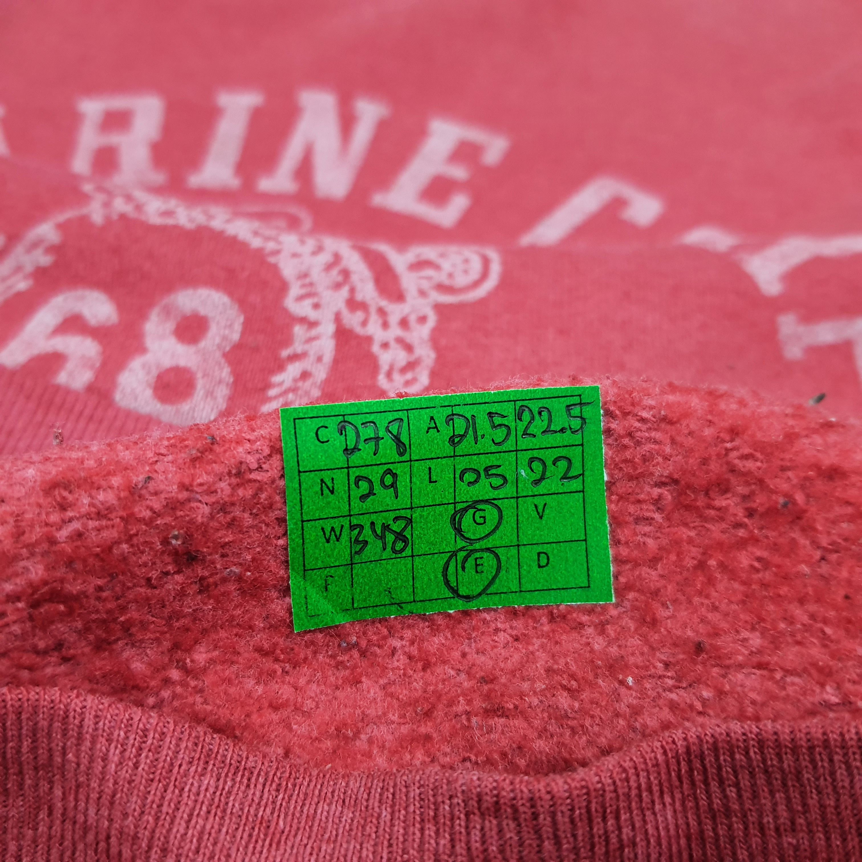 Fruit Of The Loom Vintage US Marine Corp Texas USMC Sweatshirt C278N29 Size US M / EU 48-50 / 2 - 7 Thumbnail