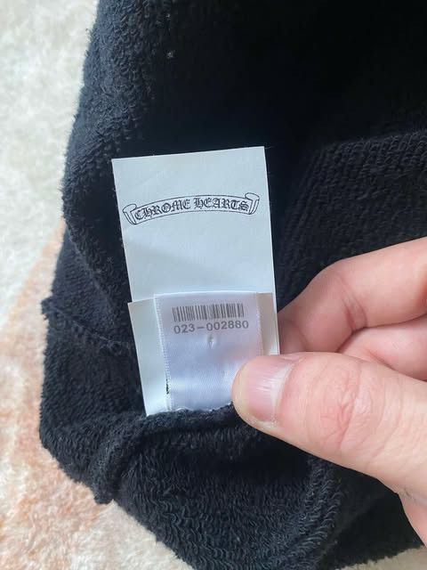 Chrome Hearts CHROME HEARTS Black Leather Plus Patchwork Terry Hoodie Zip Size US S / EU 44-46 / 1 - 10 Thumbnail