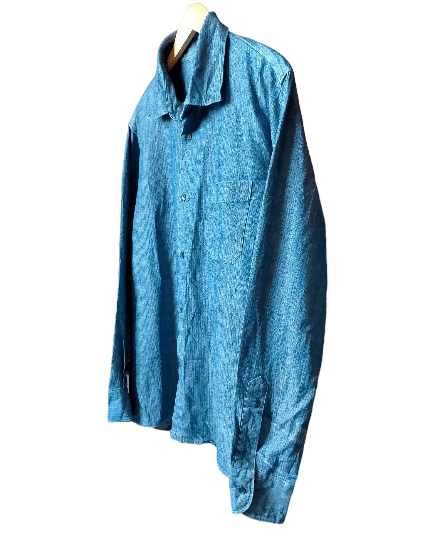 A.P.C. Made in japan A.P.C Blue Jeans Button Ups Size US L / EU 52-54 / 3 - 3 Thumbnail