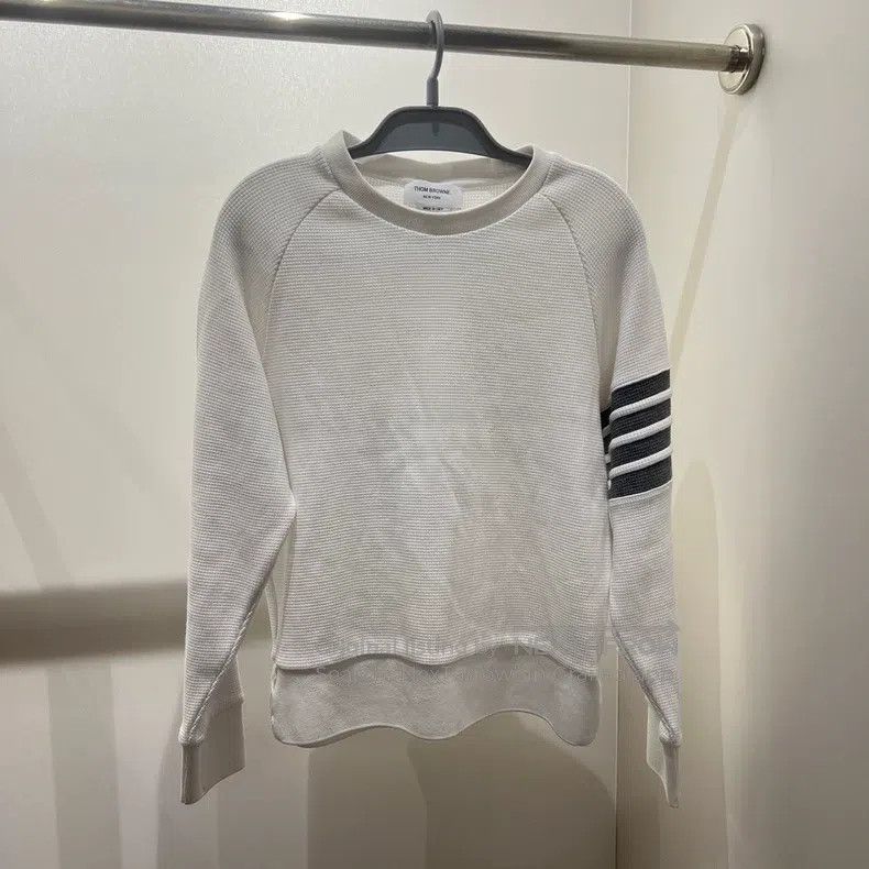 Thom Browne Thom Browne Waffle Sweatshirt Size US S / EU 44-46 / 1 - 1 Thumbnail