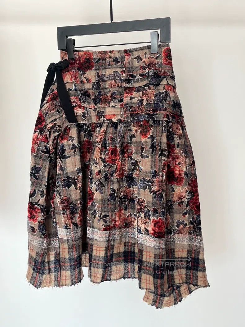 Comme des Garcons Comme des Garcons size M Rose Plaid Skirt Size 23" - 2 Thumbnail