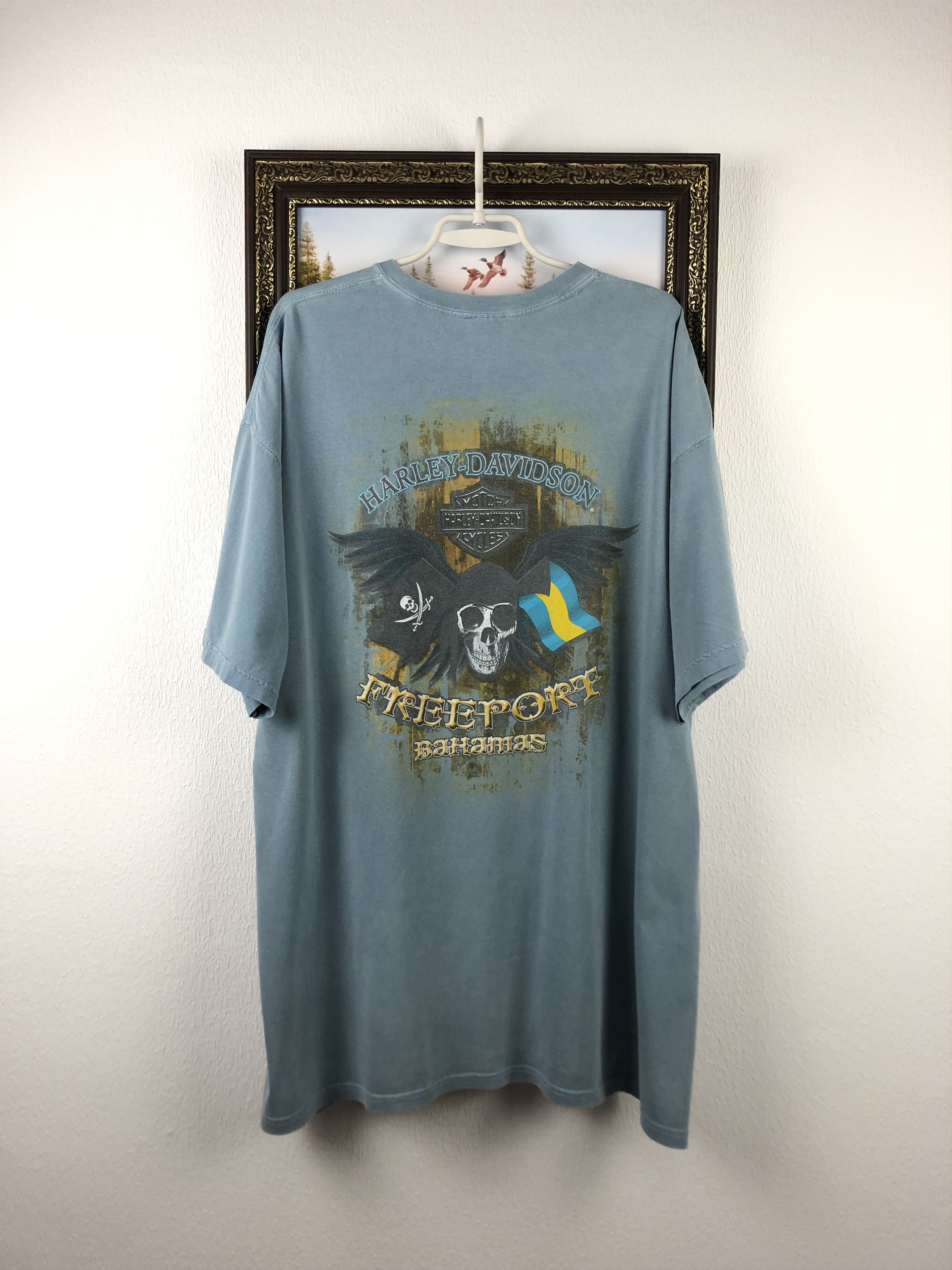 Harley Davidson Vintage Harley Davidson Freeport Bahamas Tee Shirt Over Size US XXL / EU 58 / 5 - 9 Thumbnail