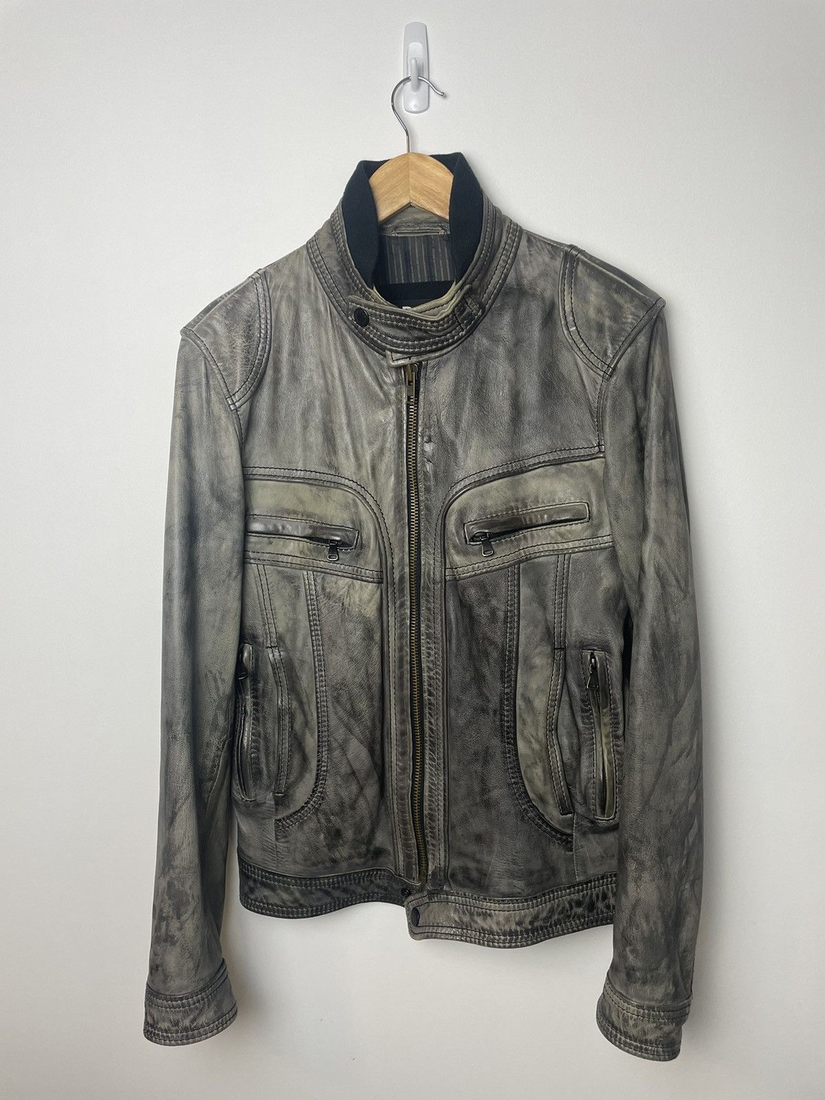 Dolce & Gabbana Dolce Gabbana Lamb Leather Jacket Size US L / EU 52-54 / 3 - 1 Thumbnail