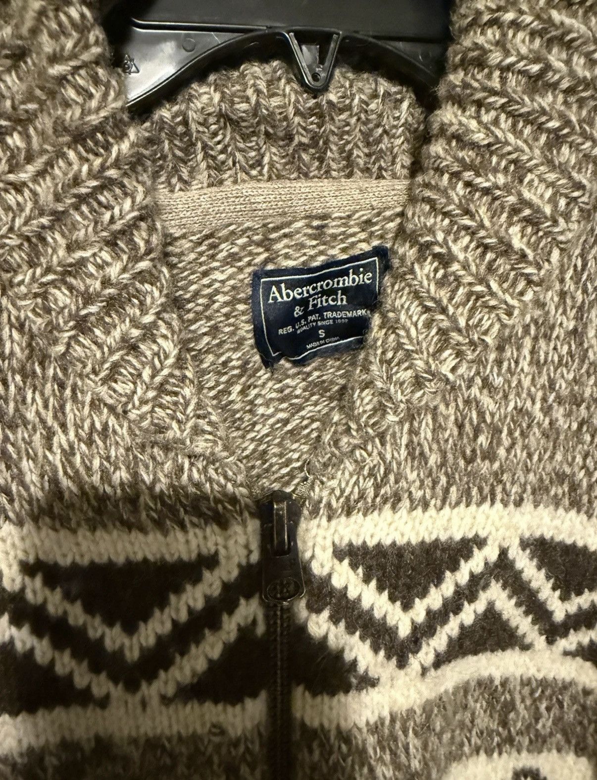 Abercrombie & Fitch Abercrombie and Fitch Sweater Mens Small Cable Fisherman Size US S / EU 44-46 / 1 - 2 Thumbnail