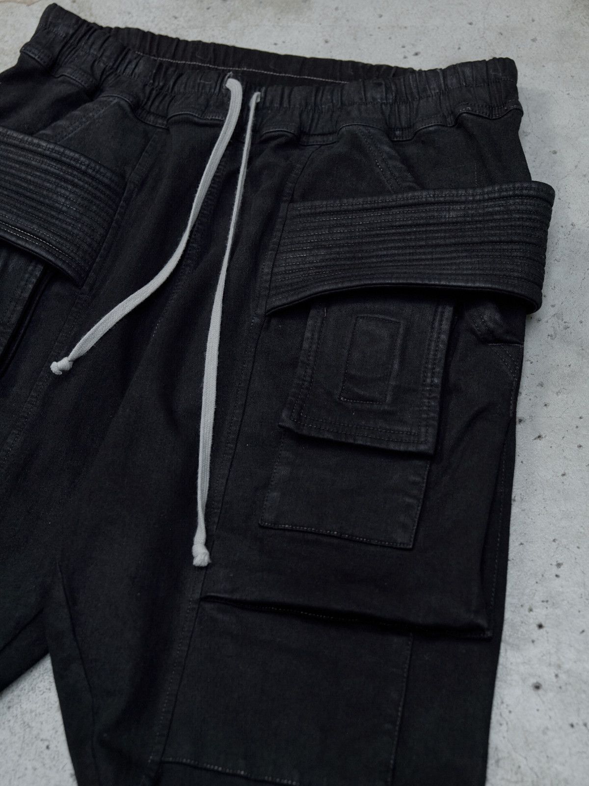 Rick Owens Drkshdw RICK OWENS DRKSHDW CREATCH CARGO PANTS -BLACK Size US 30 / EU 46 - 2 Thumbnail