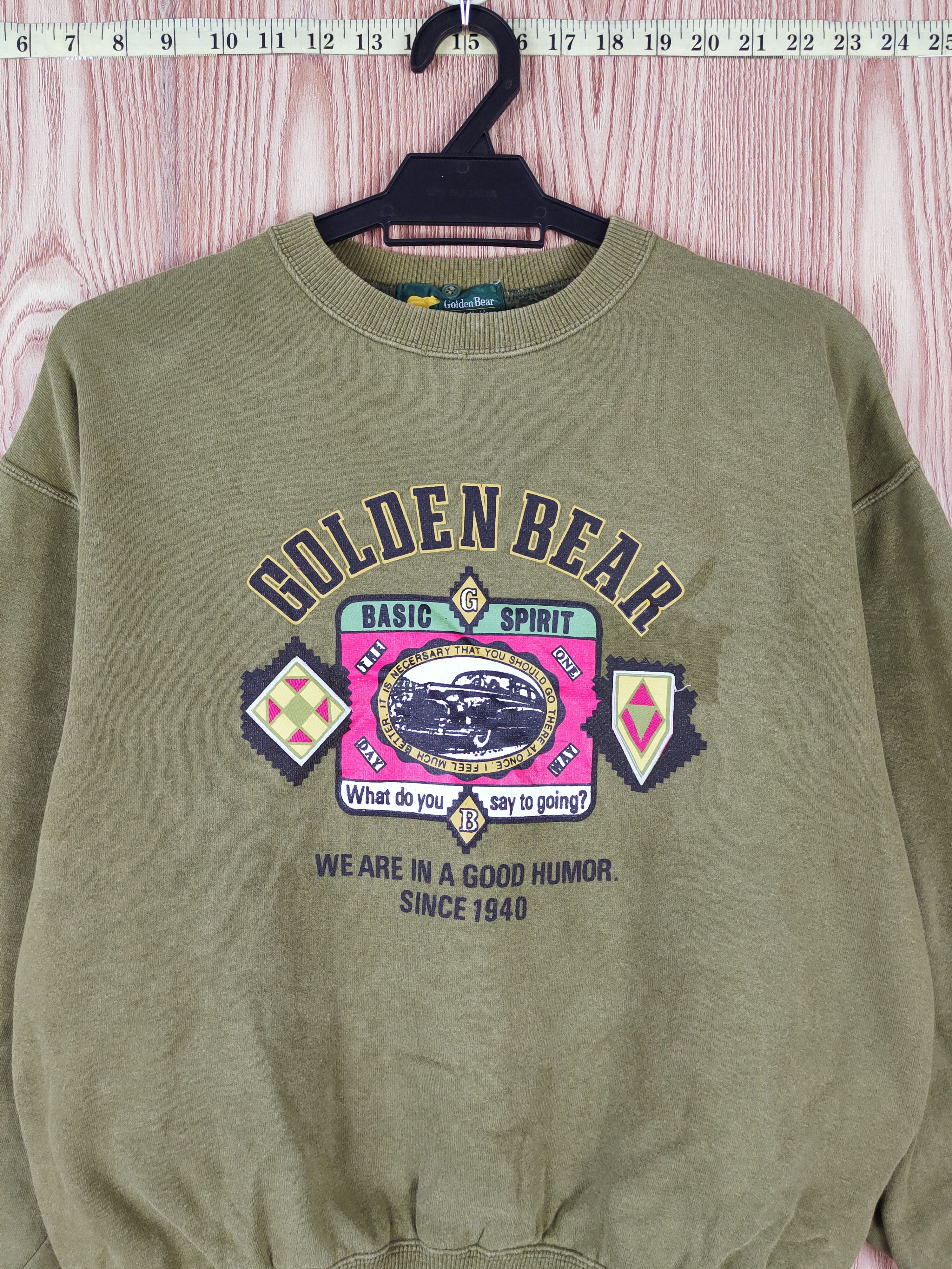 Golden Bear × Vintage Golden Bear Olive Vintage Sweatshirts Size M / US 6-8 / IT 42-44 - 2 Thumbnail