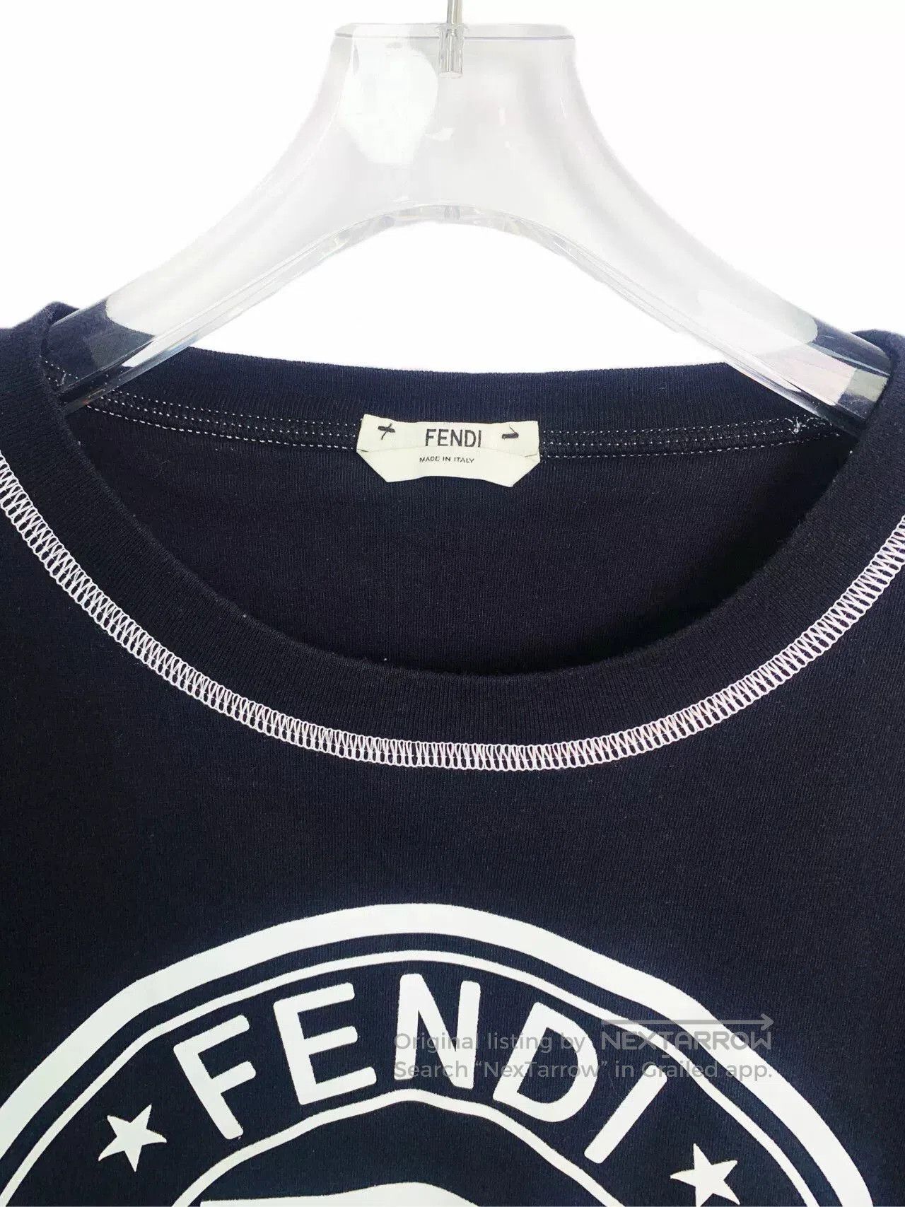 Fendi Fendi Black Logo Print Short Sleeve T-Shirt. Size US L / EU 52-54 / 3 - 3 Thumbnail