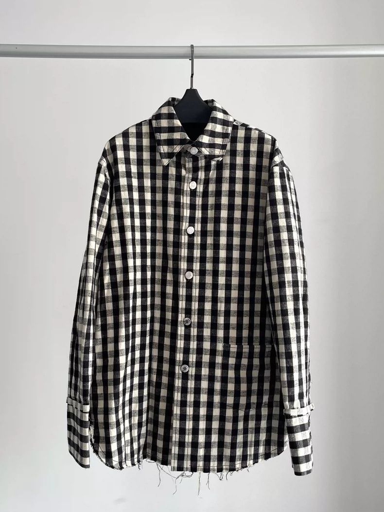 Helmut Lang HELMUT LANG Plaid cotton shirt jacket coat Size US S / EU 44-46 / 1 - 2 Thumbnail