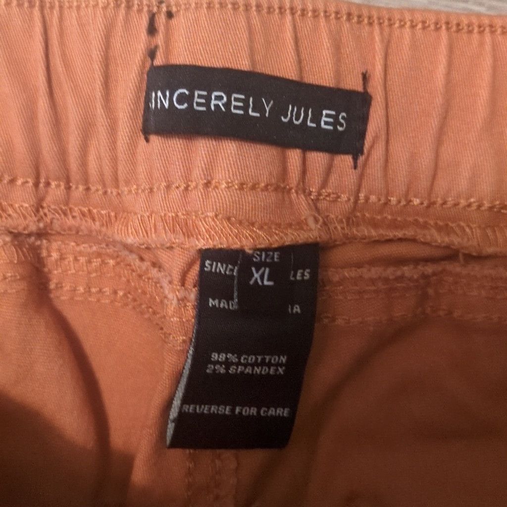 Other Sincerely Jules tan utility joggers size XL Size 35" - 4 Thumbnail